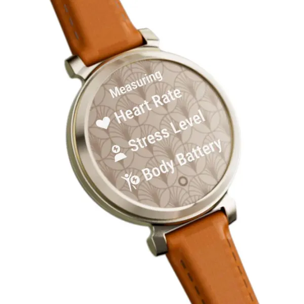 Ceas inteligent Garmin Lily 2 Classic 1"/ 35.4 mm/ Gold - Brown/ 010-02839-02 photo 7