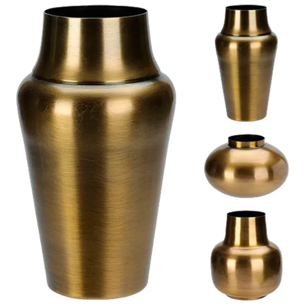 Vază Gold 25841 Metal/ Auriu photo 2 Vază Gold 25841 Metal/ Auriu photo 2