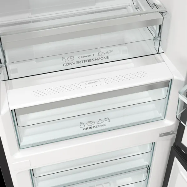 Frigider Gorenje NRK6192ABK4 cu congelator jos 300 l / 185 cm / Black photo 7