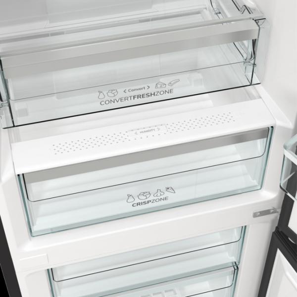 Frigider Gorenje NRK6192ABK4 cu congelator jos 300 l / 185 cm / Black photo 7