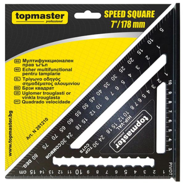 Угломер Topmaster 281210 178 мм Треугольник/ Алюминий photo 2