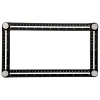 Riglă flexibilă Topmaster 281207 250 mm Dreptunghiular/ Aluminiu photo 2