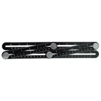 Riglă flexibilă Topmaster 281207 250 mm Dreptunghiular/ Aluminiu photo 3