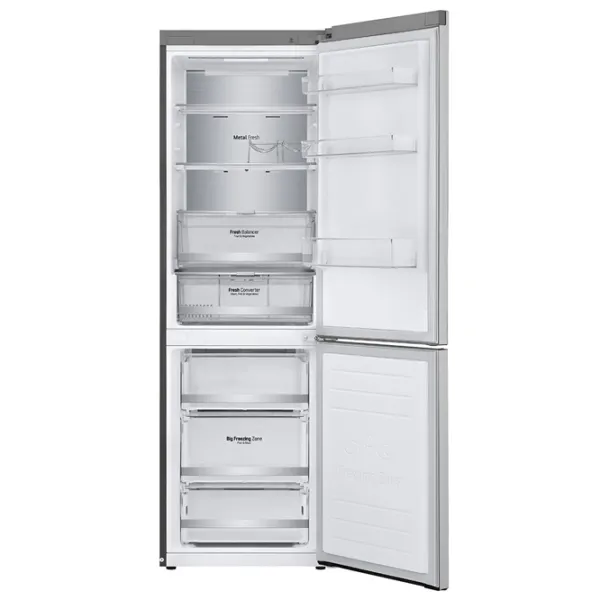 Frigider LG GBB71NSUGN cu congelator jos 341 l / 186 cm / Inox photo 3