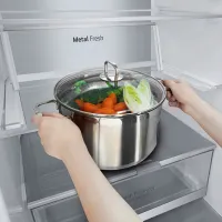 Frigider LG GBB71NSUGN cu congelator jos 341 l / 186 cm / Inox photo 6