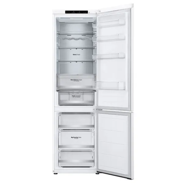 Frigider LG GBV5240DSW cu congelator jos 387 l / 203 cm / White photo 4