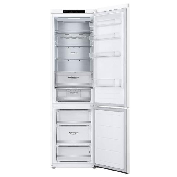 Frigider LG GBV5240DSW cu congelator jos 387 l / 203 cm / White photo 4