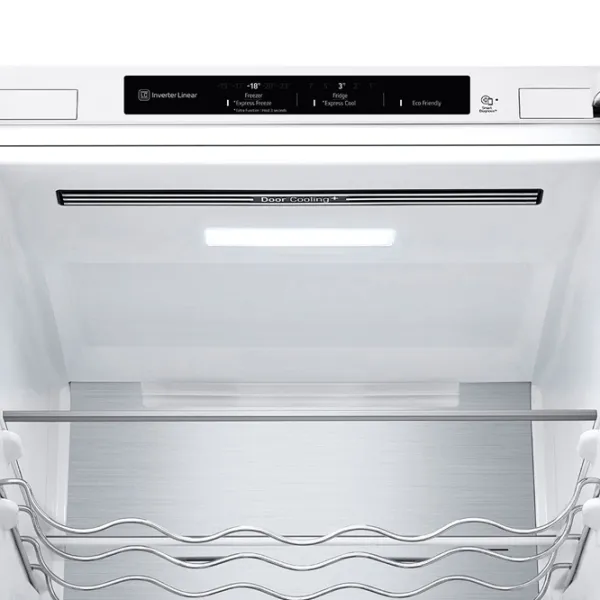 Frigider LG GBV5240DSW cu congelator jos 387 l / 203 cm / White photo 5