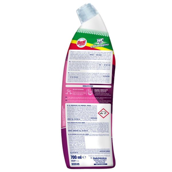 Soluție Dual Power WC gel con Candeggina DS9149 Gel/ pentru aromatizare photo 2