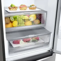 Frigider LG GBB72PZDMN cu congelator jos 384 l / 203 cm / Inox photo 5