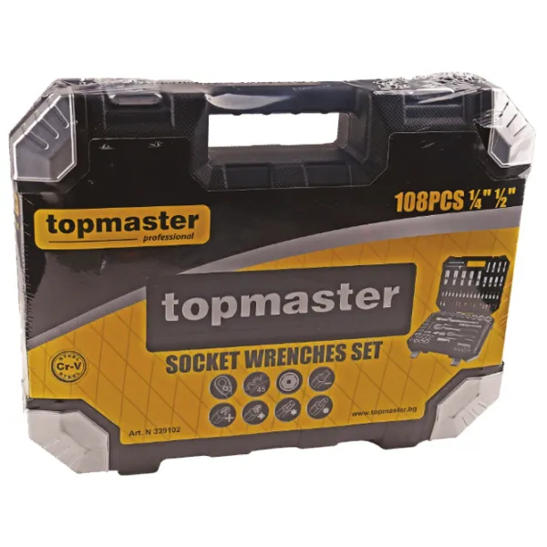 Набор трубчатых ключей Topmaster Proffesional Количество в наборе: 108 шт. photo 2