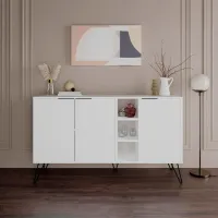 Комод Showdeko Clara 83см x 142см x 35.6см/ ДСП/ Белый photo 2