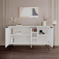 Комод Showdeko Clara 83см x 142см x 35.6см/ ДСП/ Белый photo 3