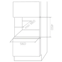 Frigider pentru vin Elica VERITAS BI24 BL 5 ° С - 20 °С/ Black photo 3