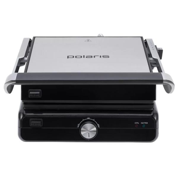 Электрогриль Polaris PGP2102 Контактный/ 2000 Вт/ Черный Нержавеющая сталь photo 2