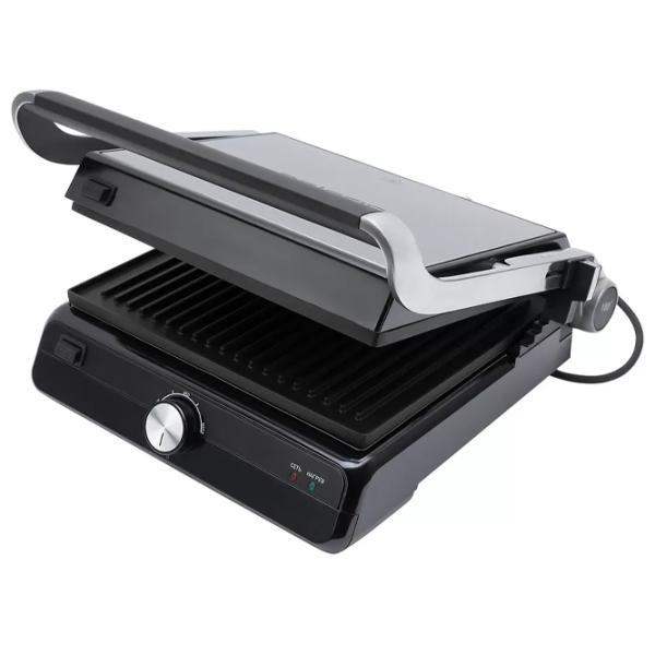 Электрогриль Polaris PGP2102 Контактный/ 2000 Вт/ Черный Нержавеющая сталь photo 3