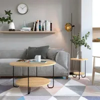 Măsuță de cafea Showdeko Corro M.SH.20963.3 Oak photo 2