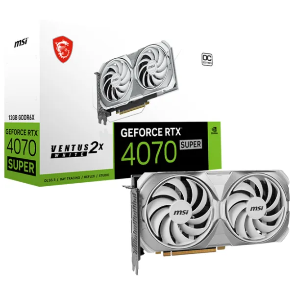 Видеокарта MSI GeForce RTX 4070 SUPER VENTUS 2X OC PCI Express x8 4.0 / 12 ГБ photo 5 Видеокарта MSI GeForce RTX 4070 SUPER VENTUS 2X OC PCI Express x8 4.0 / 12 ГБ photo 5