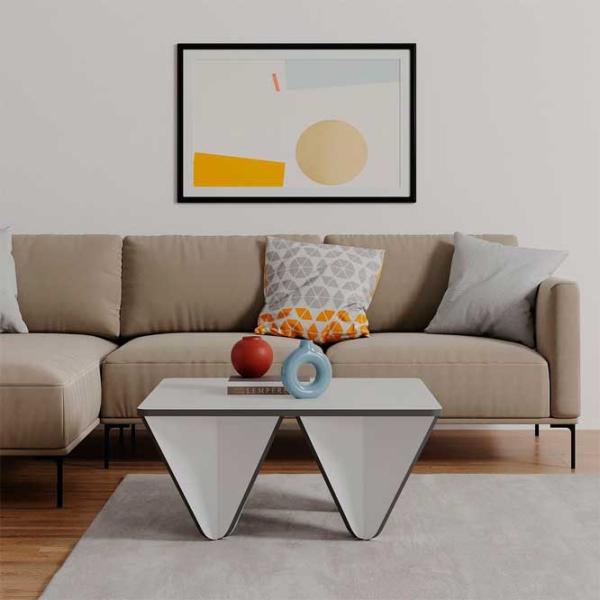 Măsuță de cafea Showdeko Diamond M.SH.23342.2 White photo 2