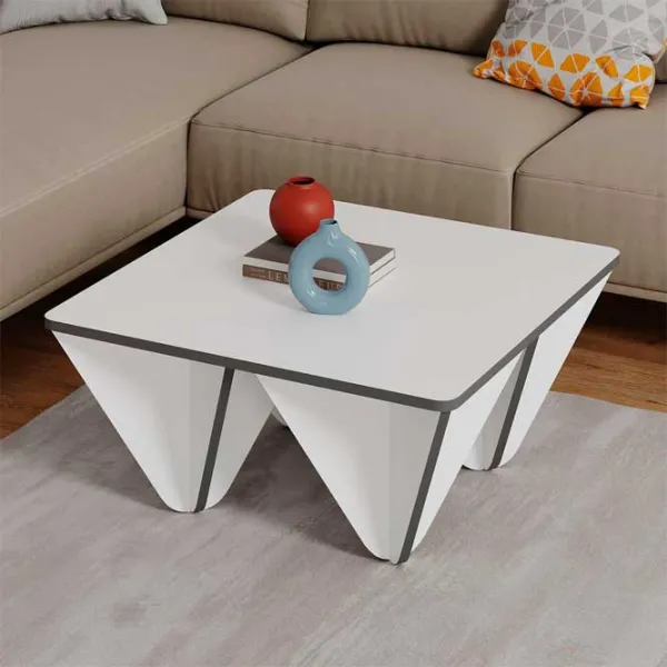 Măsuță de cafea Showdeko Diamond M.SH.23342.2 White photo 3