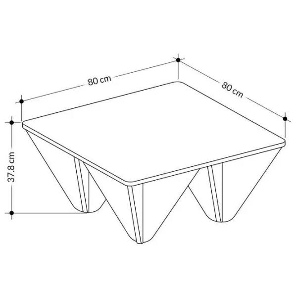 Măsuță de cafea Showdeko Diamond M.SH.23342.2 White photo 4
