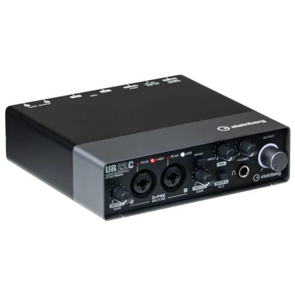 Аудио интерфейс Steinberg UR22C 192 кГц/ 20 Гц - 20 кГц/ Черный photo 4