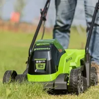 Mașină de tuns iarbă cu acumulator Greenworks 2516107UB GD24LM33 Manual photo 3