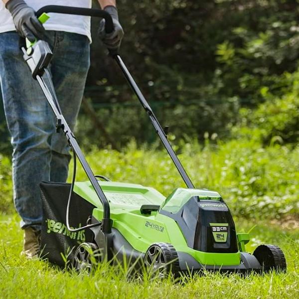 Газонокосилка аккумуляторный Greenworks 2516107UB GD24LM33 Ручной photo 4