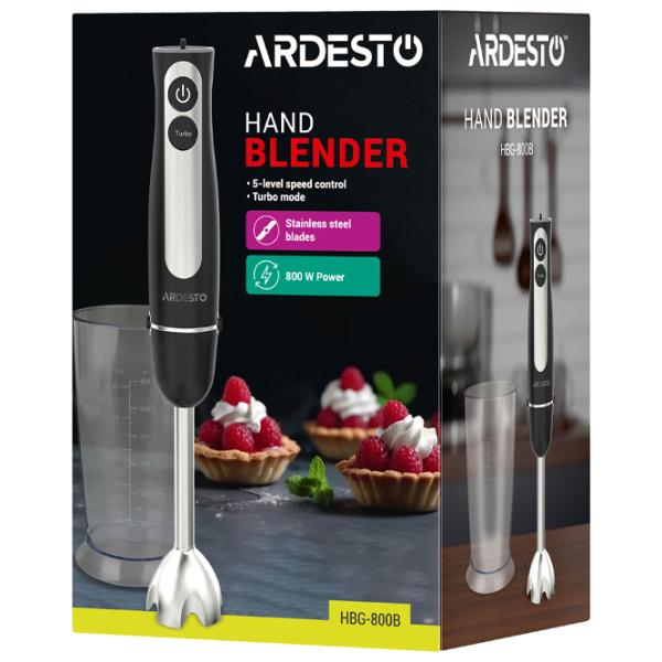 Blender de mână Ardesto HBG-800B Black photo 12