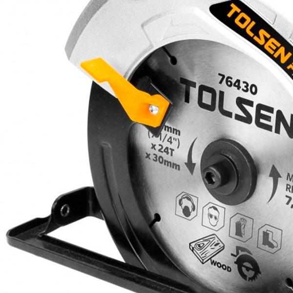 Дисковая пила Tolsen 79532 185 мм/ Желтый photo 3