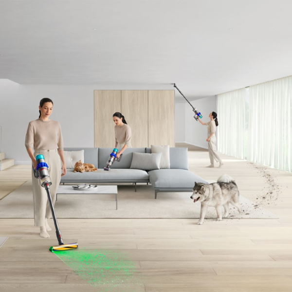 Вертикальный пылесос Dyson V15 Detect Fluffy 660 Вт/ Никель Синий Серебристый photo 12