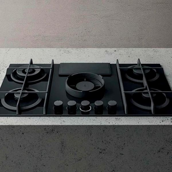 Plită încorporabilă pe gaz Elica Nicolatesla Flame BL/ A/ 88 Sticlă călită/ Black photo 5 Plită încorporabilă pe gaz Elica Nicolatesla Flame BL/ A/ 88 Sticlă călită/ Black photo 5
