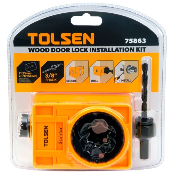 Набор коронок Tolsen 75863 Cталь/ Шестигранный photo 2