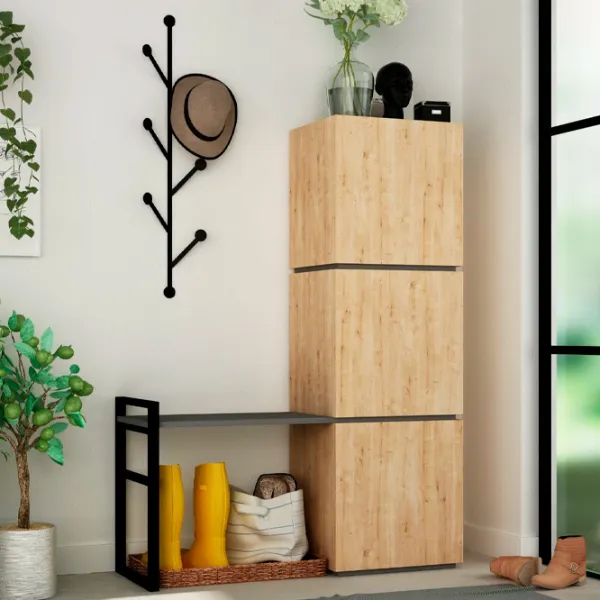 Dulap pentru antreu Showdeko Mello PAL/ Oak photo 3