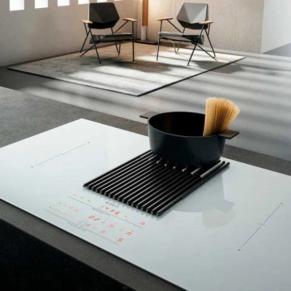 Plită încorporabilă cu inducție Elica Nicolatesla Libra WH/ A/ 83 Vitroceramică/ White photo 5