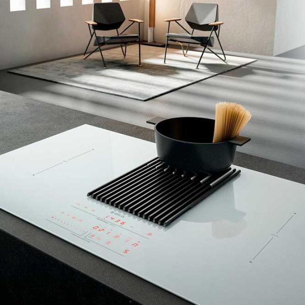 Plită încorporabilă cu inducție Elica Nicolatesla Libra WH/ A/ 83 Vitroceramică/ White photo 5