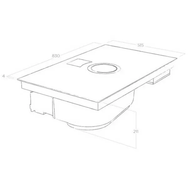 Plită încorporabilă cu inducție Elica Nicolatesla Switch BL/ F/ 83 Vitroceramică/ Black photo 5