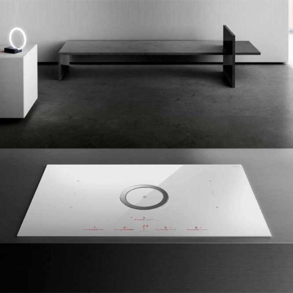 Plită încorporabilă cu inducție Elica Nicolatesla Switch WH/ F/ 83 Vitroceramică/ White photo 3