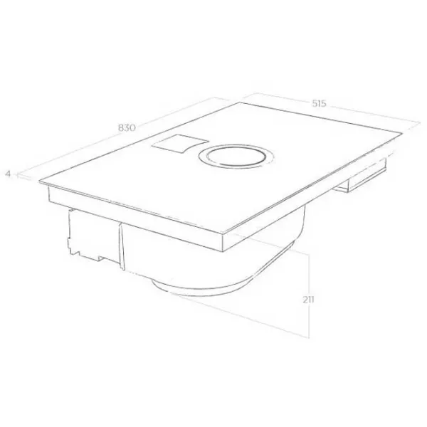 Plită încorporabilă cu inducție Elica Nicolatesla Switch WH/ F/ 83 Vitroceramică/ White photo 5