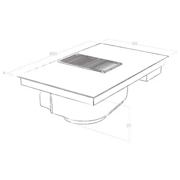 Plită încorporabilă cu inducție Elica Nicolatesla Prime BL/ A/ 83 Vitroceramică/ Black photo 5