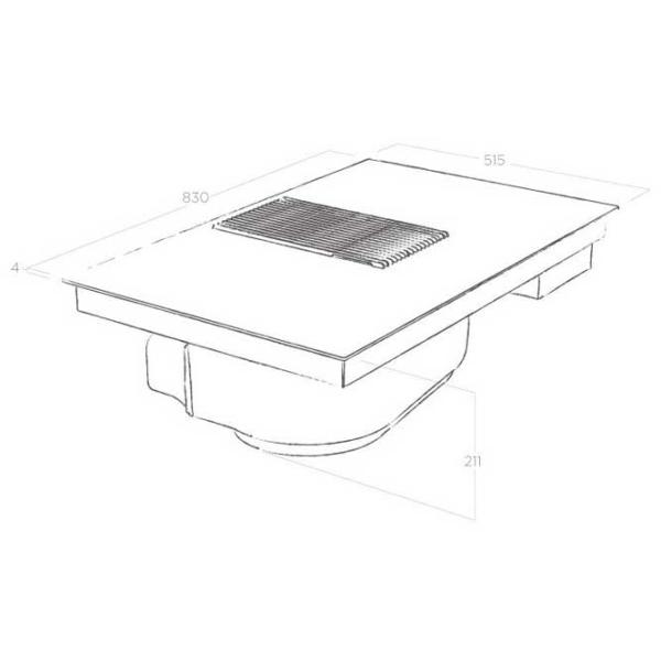 Plită încorporabilă cu inducție Elica Nicolatesla Prime BL/ A/ 83 Vitroceramică/ Black photo 5