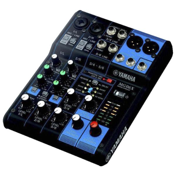 Mixer analog Yamaha MG06X activ/ 20 Hz - 20 kHz/ Black photo 2