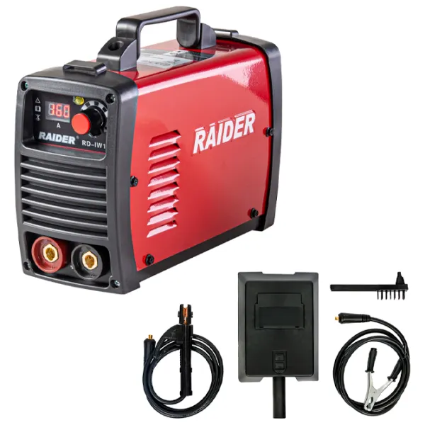 Aparat de sudat Raider RD-IW180 230 V cu electrod (MMA)/ Red photo 3 Aparat de sudat Raider RD-IW180 230 V cu electrod (MMA)/ Red photo 3