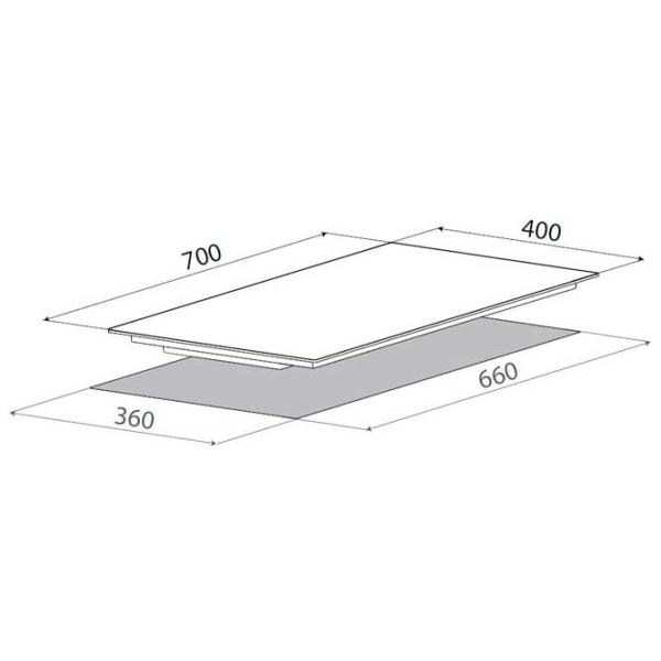 Plită încorporabilă cu inducție Elica Ratio 702 BL PRF0183888 Vitroceramică/ Black photo 5