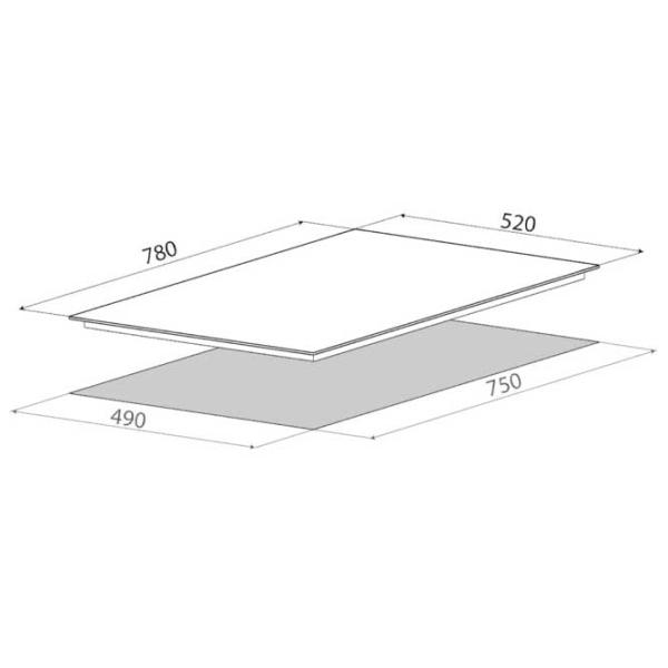 Plită încorporabilă cu inducție Elica Ratio 804 Plus BL PRF0183912 Vitroceramică/ Black photo 5