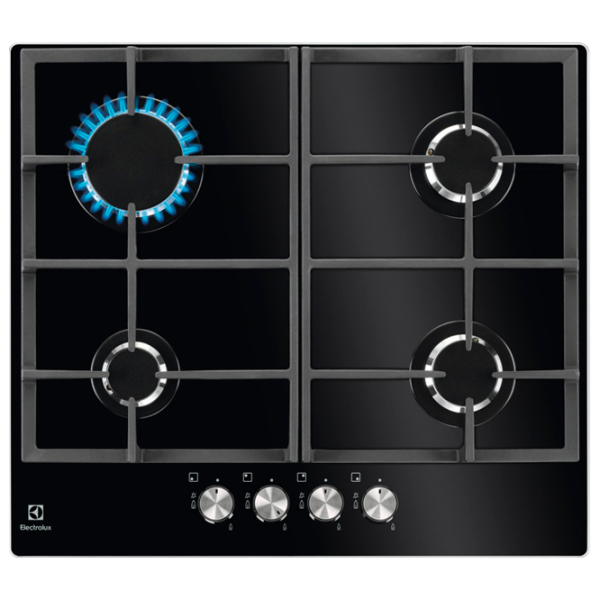 Газовая варочная панель Electrolux KGG6426K Закаленное стекло/ Черный photo 4