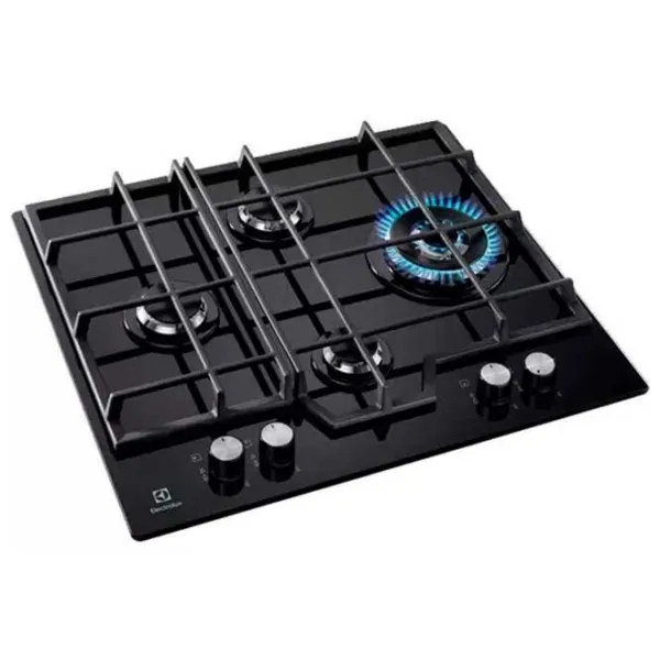 Газовая варочная панель Electrolux KGG6456K Закаленное стекло/ Черный photo 2