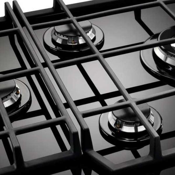 Газовая варочная панель Electrolux KGG6456K Закаленное стекло/ Черный photo 4
