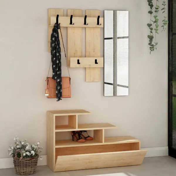 Dulap pentru antreu Showdeko Vesty PAL/ Oak photo 3 Dulap pentru antreu Showdeko Vesty PAL/ Oak photo 3
