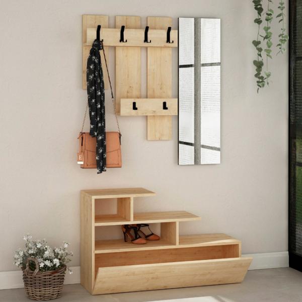 Dulap pentru antreu Showdeko Vesty PAL/ Oak photo 3 Dulap pentru antreu Showdeko Vesty PAL/ Oak photo 3